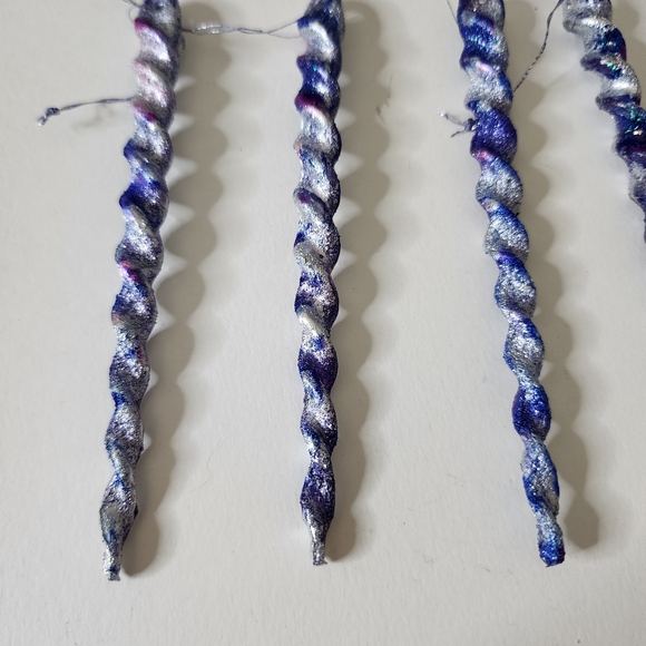 5 HANDCRAFTED Upcycled Swirly Unicorn Icecicle Ornaments HANDPAINTED Holiday - Picture 5 of 17